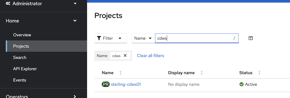 Open project
